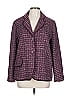 Notations 100% Polyester Tweed Purple Blazer Size L - photo 1