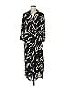 Donna Morgan 100% Polyester Print Black Casual Dress Size 10 - photo 1