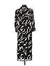 Donna Morgan 100% Polyester Print Black Casual Dress Size 10 - photo 2
