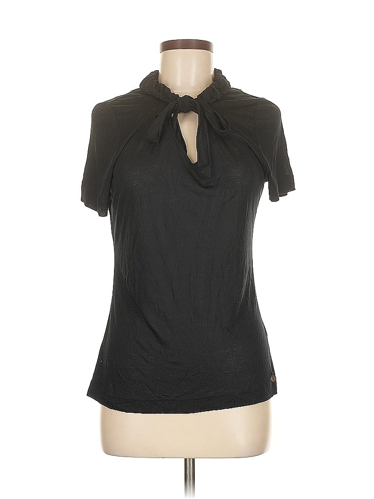Escada 100% Viscose Black Short Sleeve Blouse Size EU 40 / US 10 - photo 1