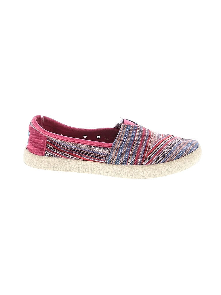 TOMS Stripes Purple Pink Flats Size 6 - photo 1