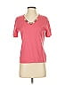 Kasper 100% Cotton Pink Short Sleeve Top Size S - photo 1
