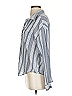 Sundry Stripes Blue Long Sleeve Blouse Size Sm (1) - photo 4