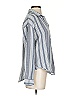 Sundry Stripes Blue Long Sleeve Blouse Size Sm (1) - photo 3
