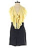 Black Halo Yellow Romper Size 4 - photo 1