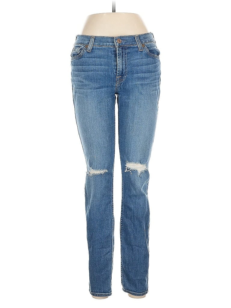 Pre-owned 7 For All Mankind Jeans In Blue