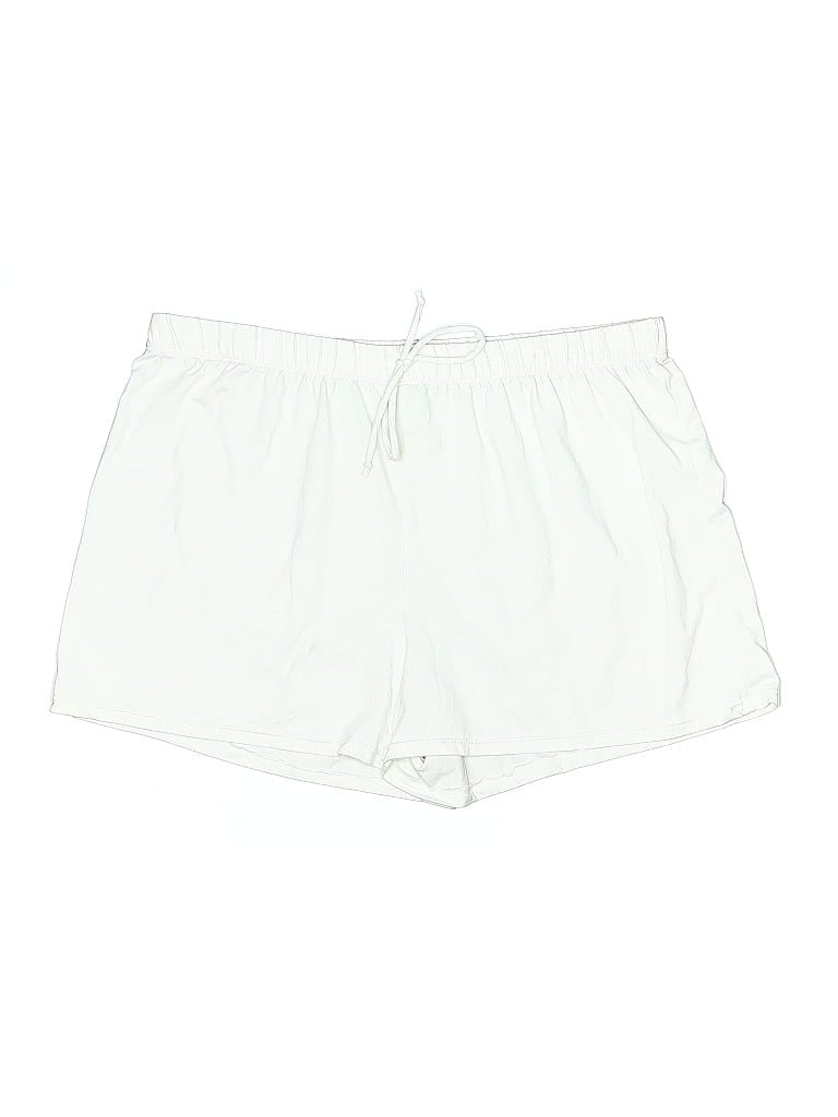 Catherine Malandrino Solid Ivory Athletic Shorts Size 3X - photo 1
