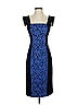 Black Halo Graphic Blue Cocktail Dress Size 2 - photo 1