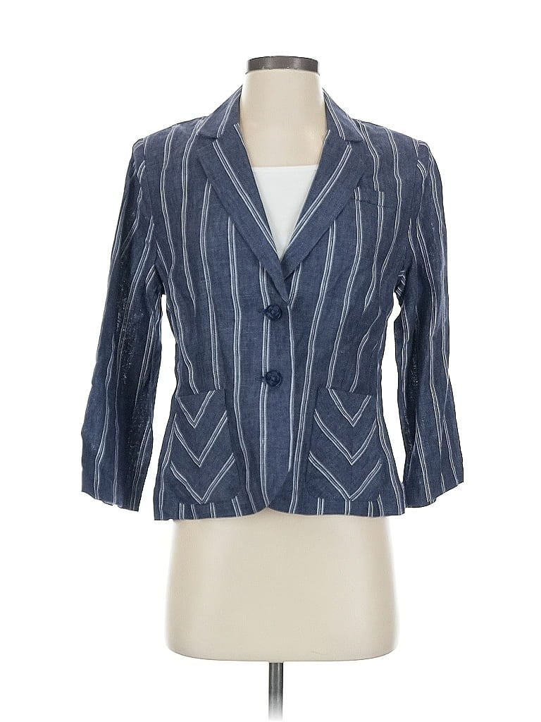 Pre-owned Cabi Blazer Jacket In Blue