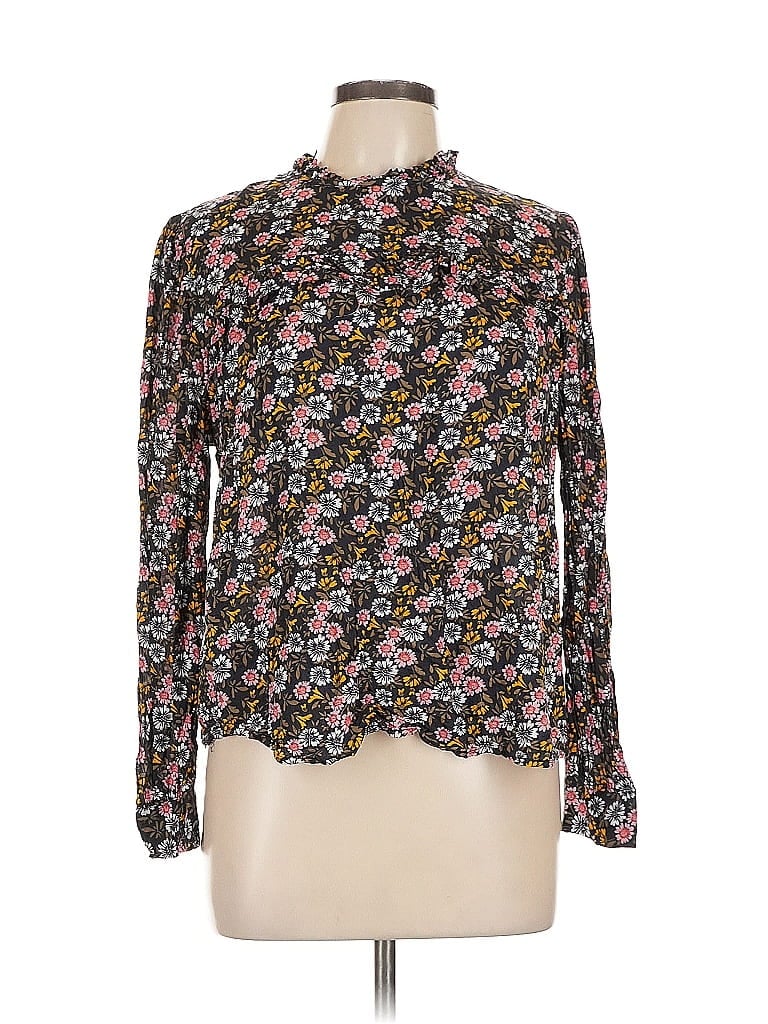 Click to view more detailed imagery on our partner's website Pre-owned Ann Taylor Loft Long Sleeve Blouse In Black