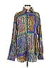 ETRO Paisley Green Purple Long Sleeve Blouse Size EU (IT) 44 / US 8 - photo 1