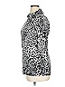 Ashley Stewart Animal Print Silver Long Sleeve Blouse Size 14 - photo 4