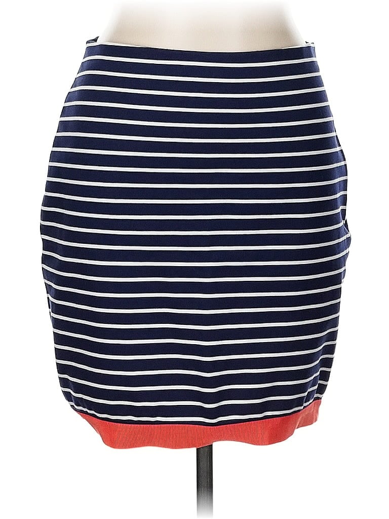 Ann Taylor Stripes Blue Casual Skirt Size 6 - photo 1