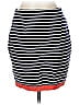 Ann Taylor Stripes Blue Casual Skirt Size 6 - photo 2