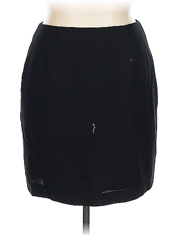 Linda Allard Ellen Tracy Wool Skirt (view 1)
