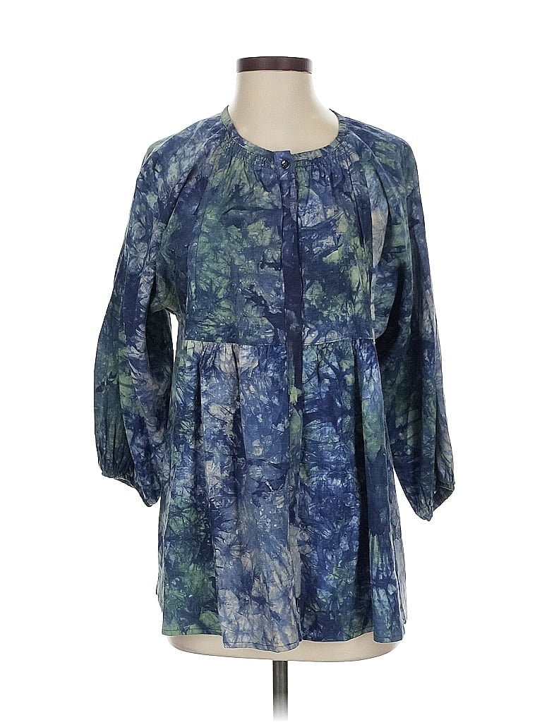 Pre-owned Cabi 3/4 Sleeve Blouse In Blue