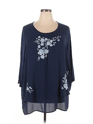 DG^2 by Diane Gilman 3/4 Sleeve Blouse (view 1)