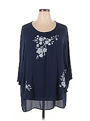 Dg^2 By Diane Gilman 3/4 Sleeve Blouse