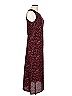 White Stag 100% Polyester Print Red Casual Dress Size 12 - photo 3