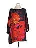 bryn WALKER Orange Burgundy 3/4 Sleeve Blouse Size S - photo 1