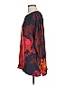 bryn WALKER Orange Burgundy 3/4 Sleeve Blouse Size S - photo 4
