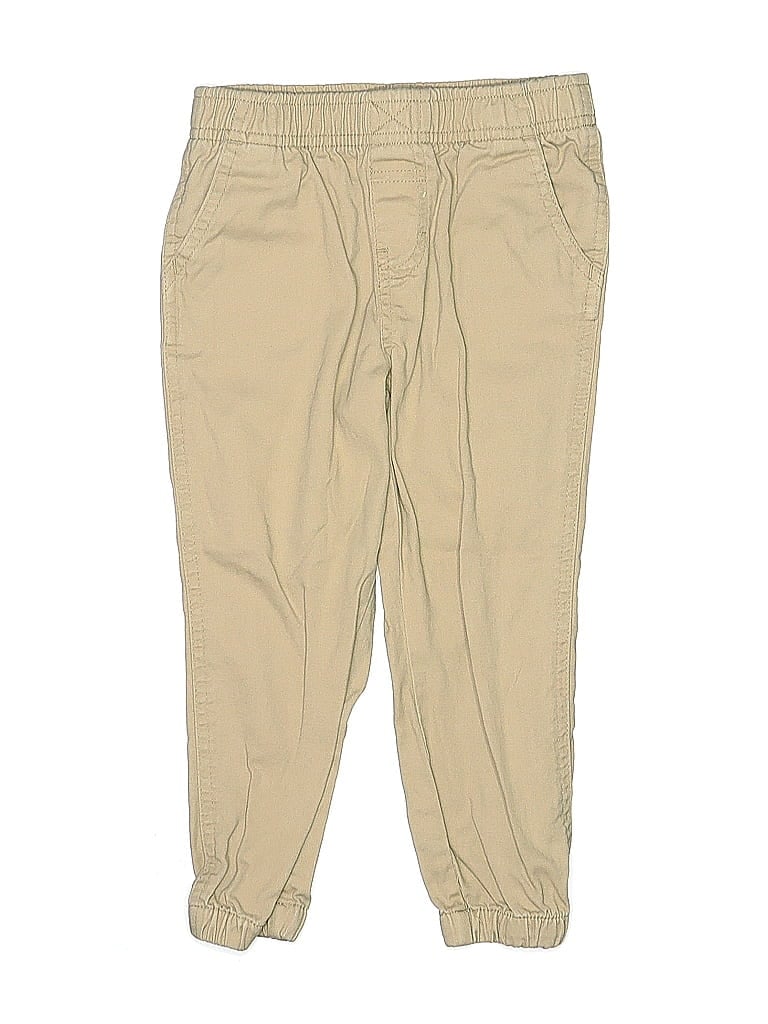 Wrangler Jeans Co 100% Cotton Solid Tan Khakis Size 3T - photo 1