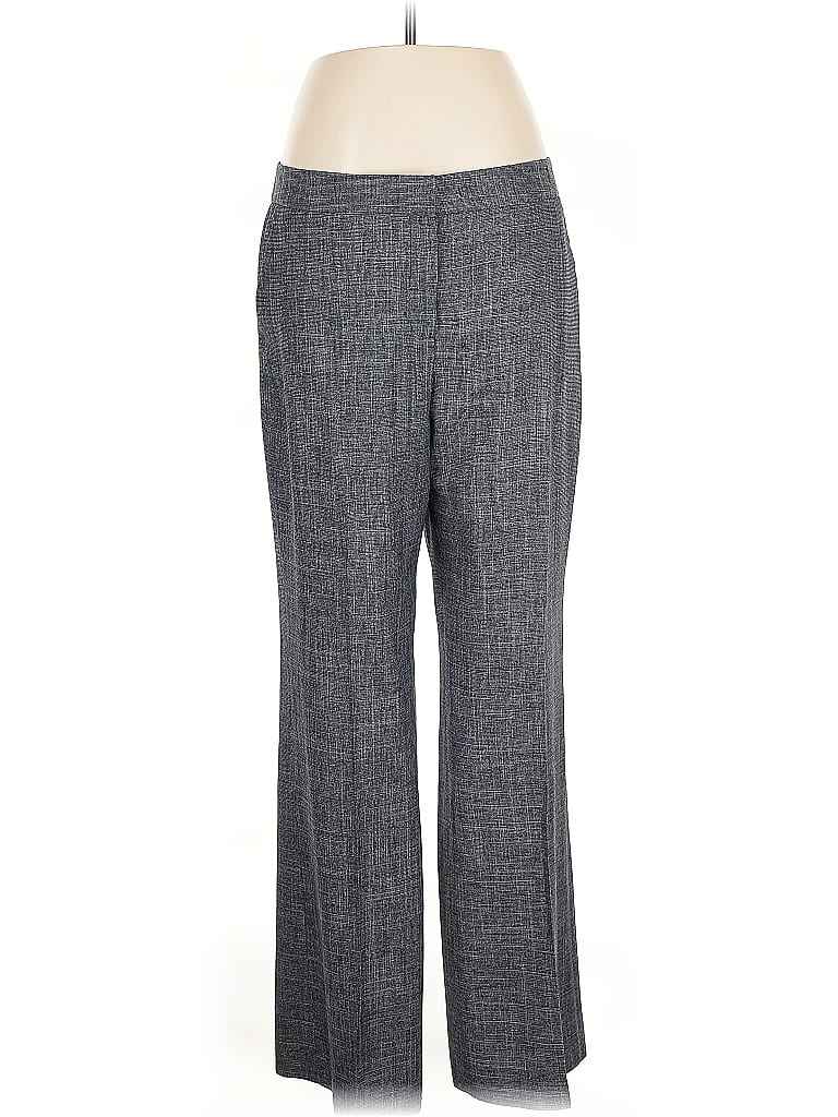 Jones Studio 100% Polyester Tweed Gray Dress Pants Size 12 - photo 1