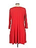 Soho JEANS NEW YORK & COMPANY Solid Red Casual Dress Size L - photo 2