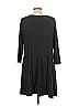 Soho JEANS NEW YORK & COMPANY Solid Gray Casual Dress Size L - photo 2