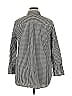 Isaac Mizrahi LIVE! Checkered-gingham Black Long Sleeve Button-Down Shirt Size 14 - photo 2