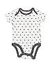 Amazon Essentials 100% Cotton Polka Dots Gray Short Sleeve Onesie Size 3-6 mo - photo 1