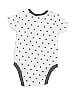 Amazon Essentials 100% Cotton Polka Dots Gray Short Sleeve Onesie Size 3-6 mo - photo 2
