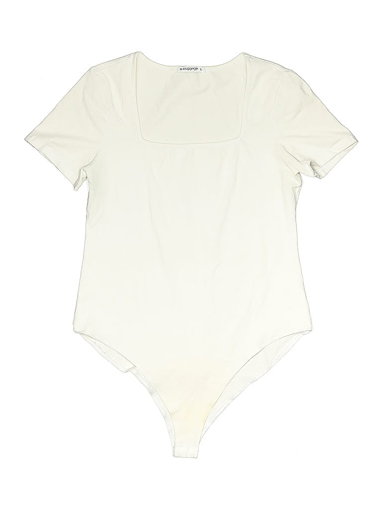 Click to view more detailed imagery on our partner's website Pre-owned Mangopop Collection Bodysuit In White