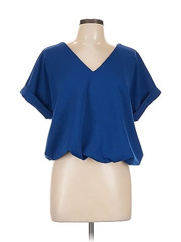 MELLODAY Short Sleeve Blouse (view 1)
