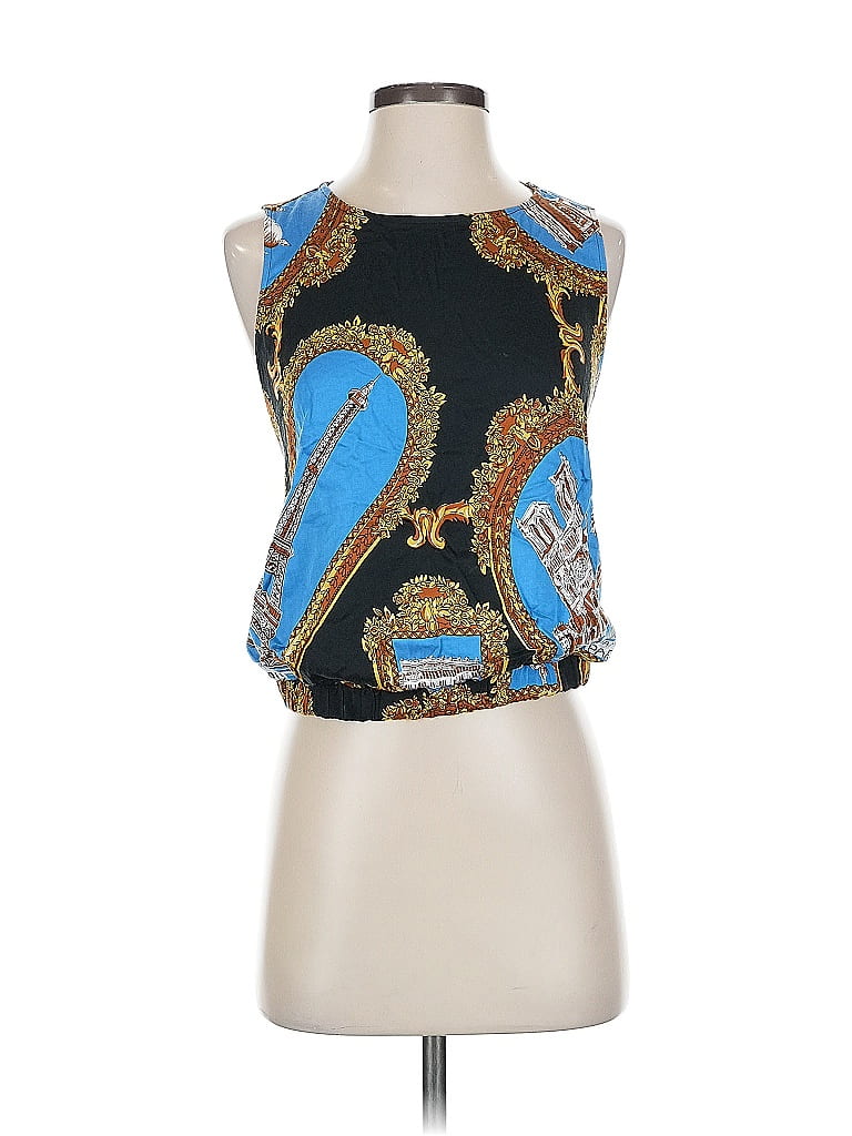 Tiny 100% Rayon Blue Sleeveless Blouse Size XS - photo 1