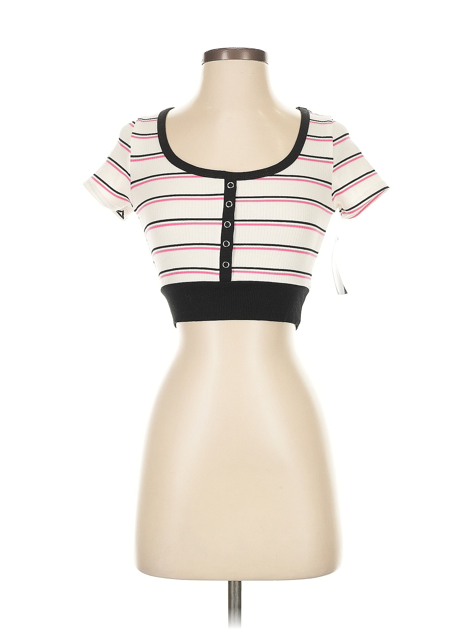 Haley &amp; June Pink Short Sleeve T-Shirt Size S