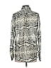 Kut from the Kloth 100% Polyester Animal Print Silver Long Sleeve Blouse Size S - photo 2