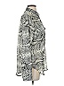 Kut from the Kloth 100% Polyester Animal Print Silver Long Sleeve Blouse Size S - photo 4