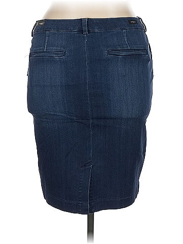 Liverpool Los Angeles Denim Skirt (view 2)
