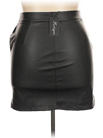Assorted Brands Faux Leather Skirt (view 2)