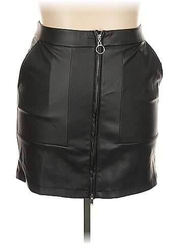 Assorted Brands Faux Leather Skirt (view 1)