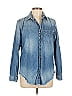 Current/Elliott Blue Long Sleeve Button-Down Shirt Size Lg (3) - photo 1