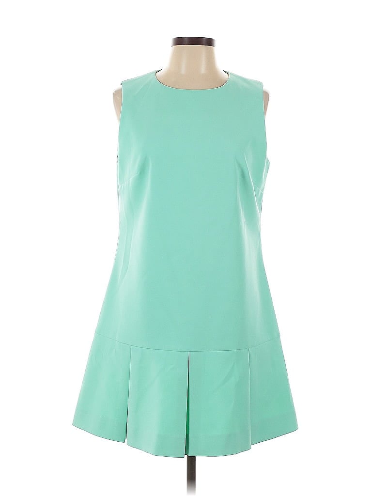 Sail to Sable Solid Green Casual Dress Size 12 - photo 1