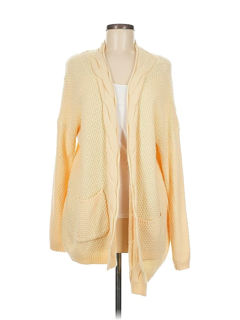 Pre-owned Unbranded Cardigan Sweater In Yellow