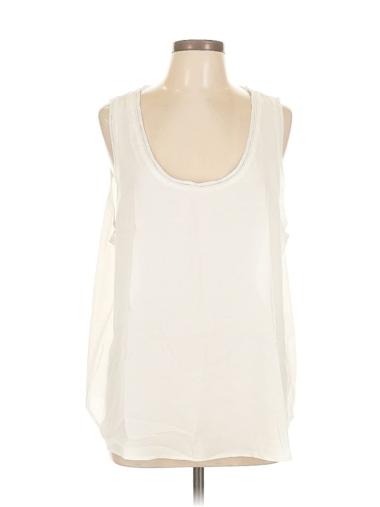 Pre-owned Banana Republic Sleeveless T-shirt In White