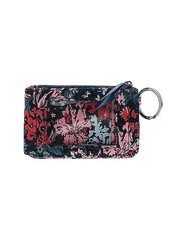 Vera Bradley Cabbage Rose Cabernet RFID Deluxe Zip ID Case (view 2)