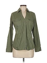 Express Design Studio 3/4 Sleeve Button Down Shirt