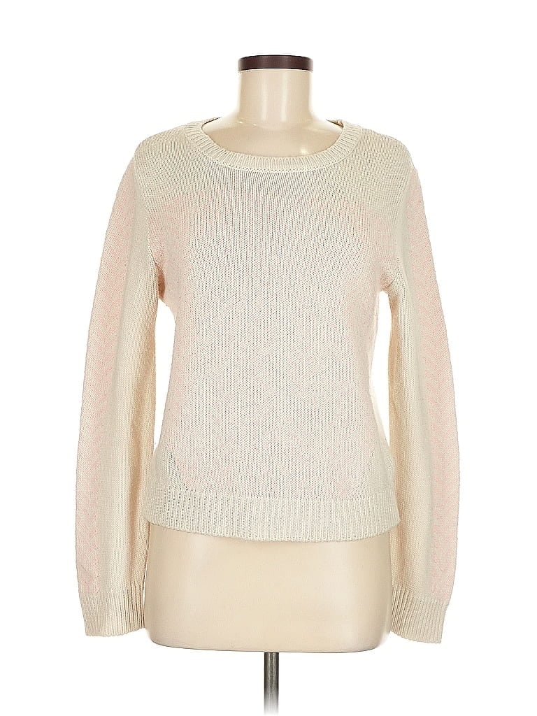 Pre-owned Silence And Noise Pullover Sweater In White