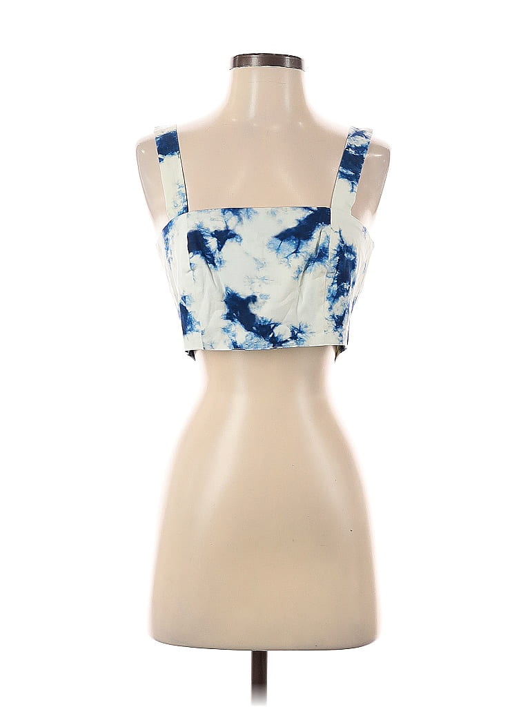 Click to view more detailed imagery on our partner's website Pre-owned Gary Bigeni Sleeveless Blouse In Blue
