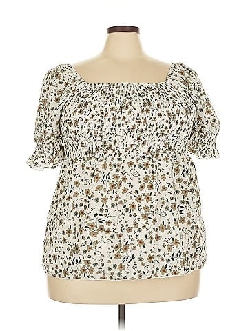 Shein Curve Short Sleeve Blouse (view 1)